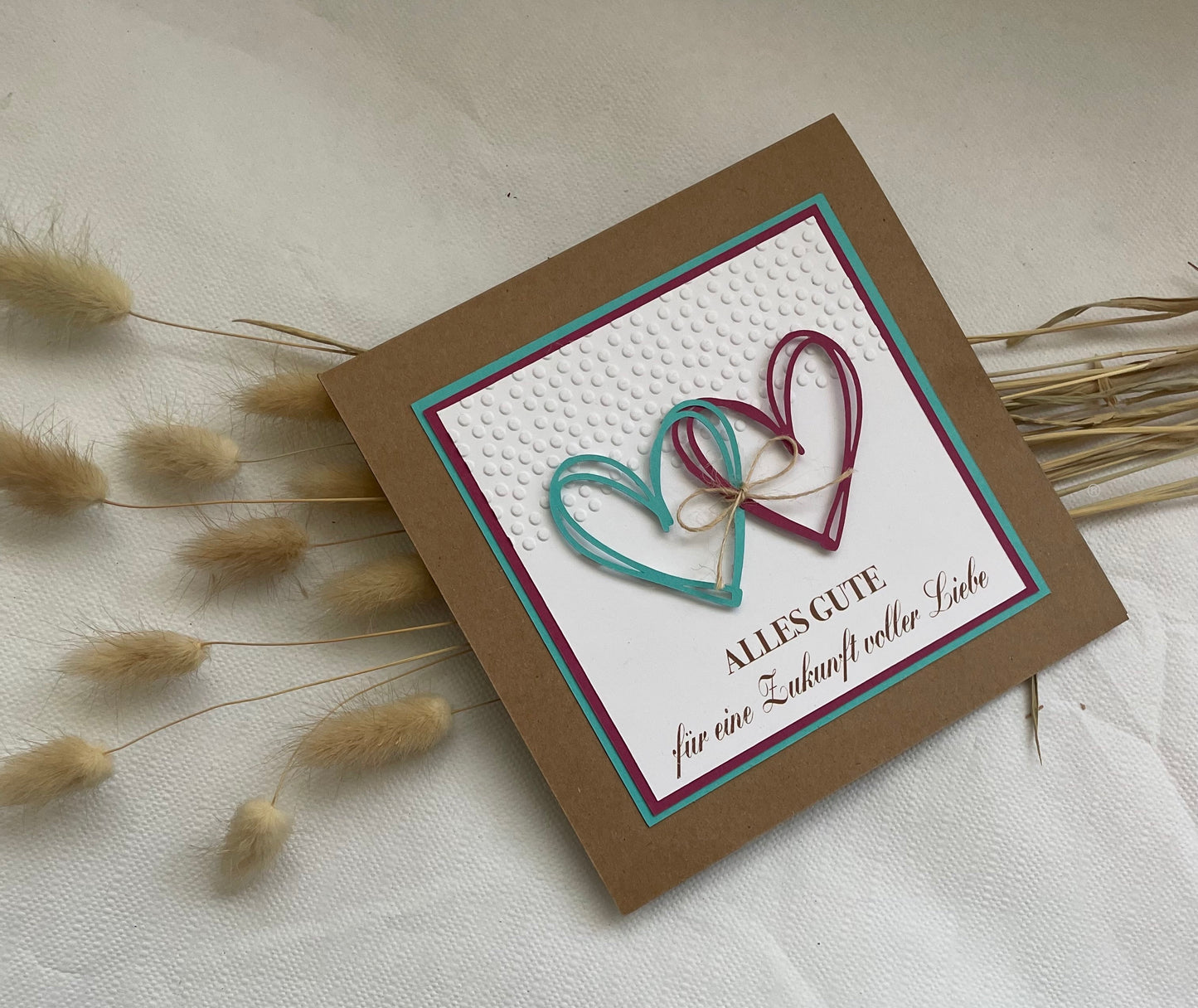 Glückwunschkarte zur Hochzeit