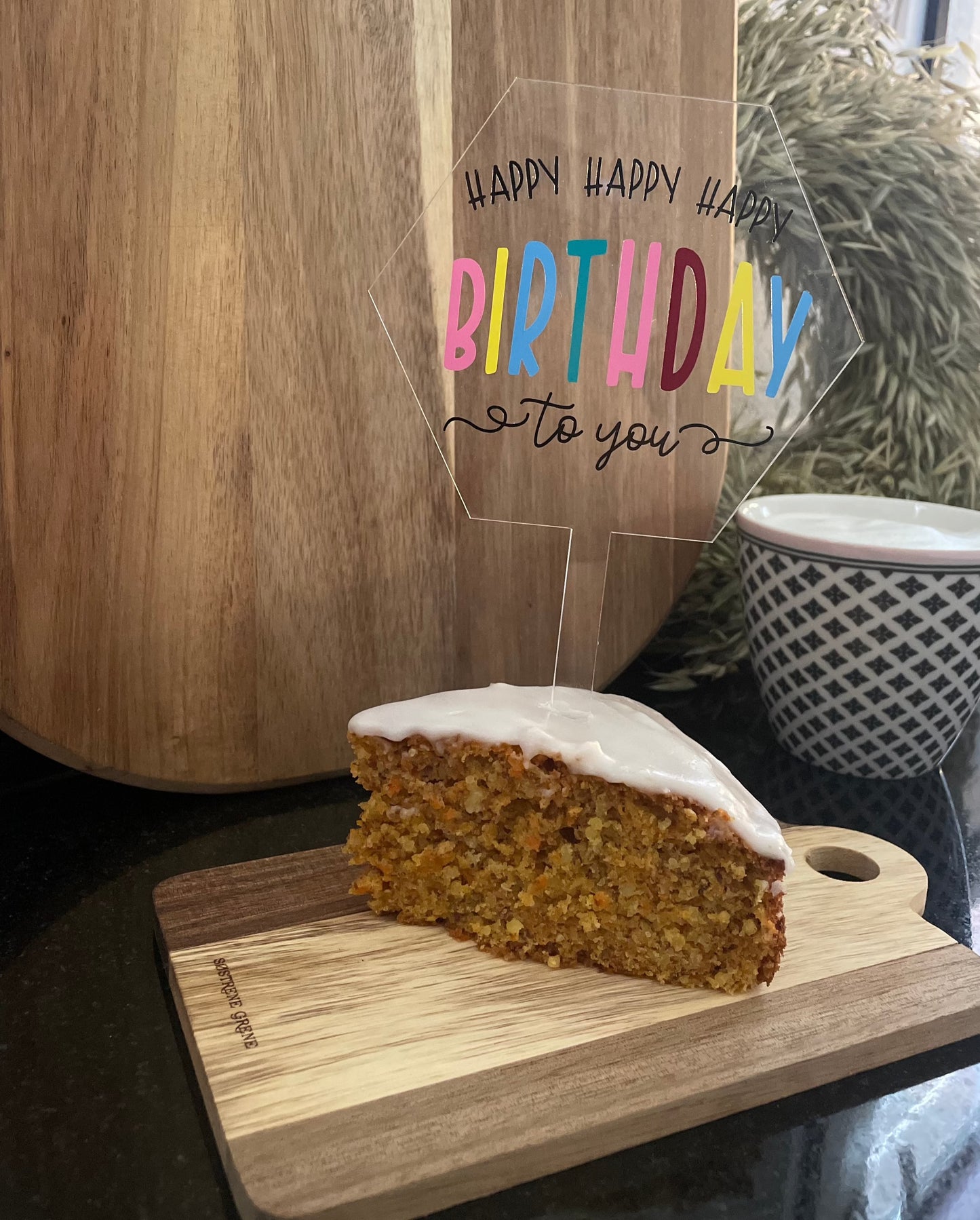 Caketopper Happy Happy Happy Birthday to You