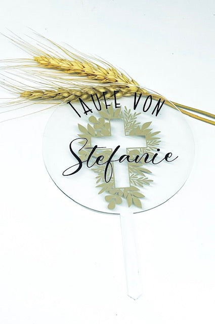 Caketopper Taufe