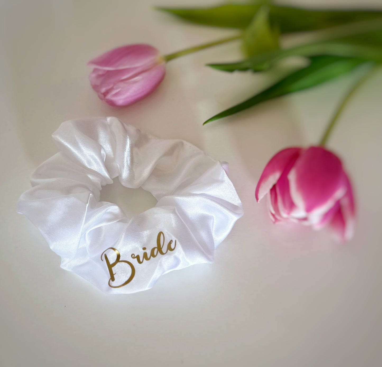 Braut/Bride Satin Scrunchies