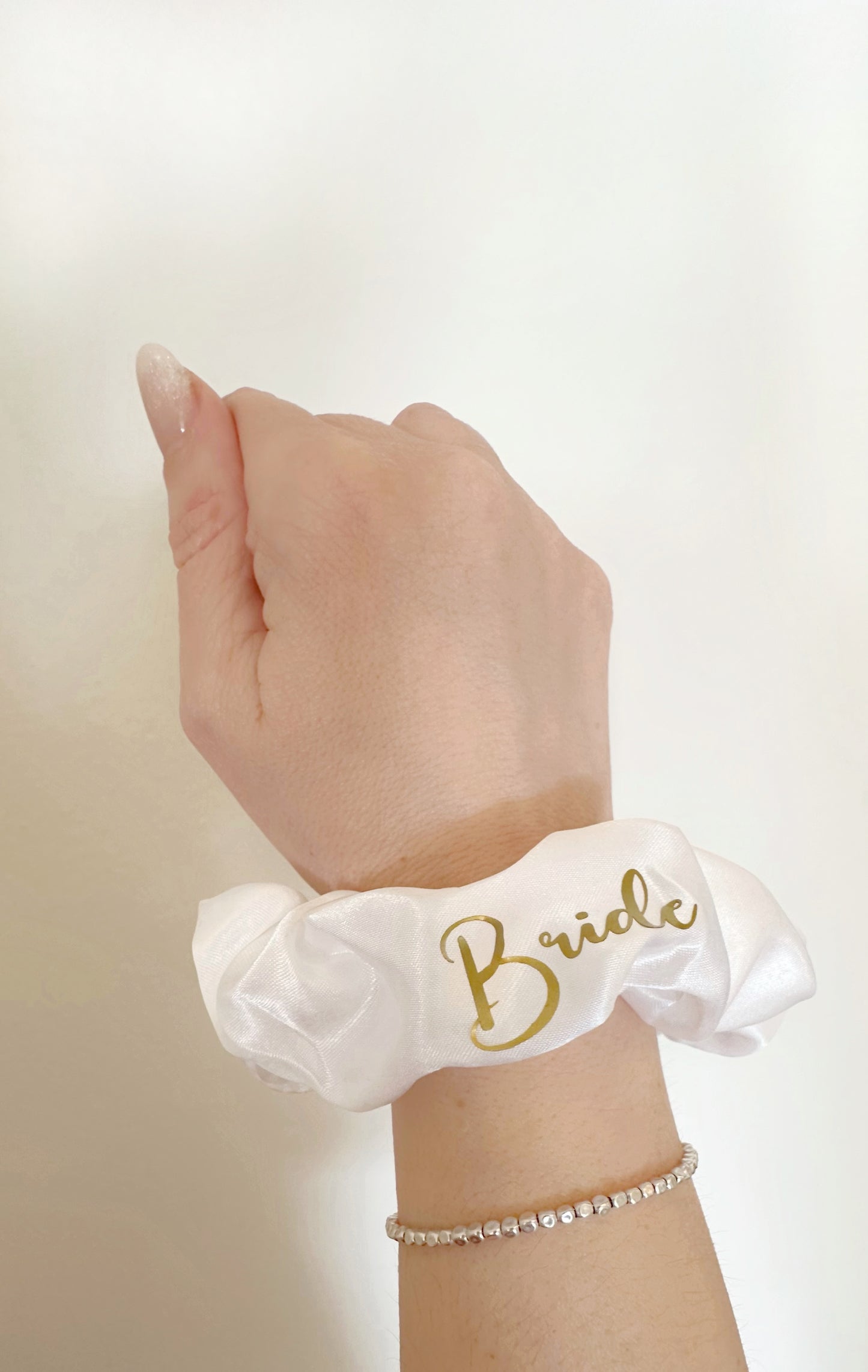 Braut/Bride Satin Scrunchies