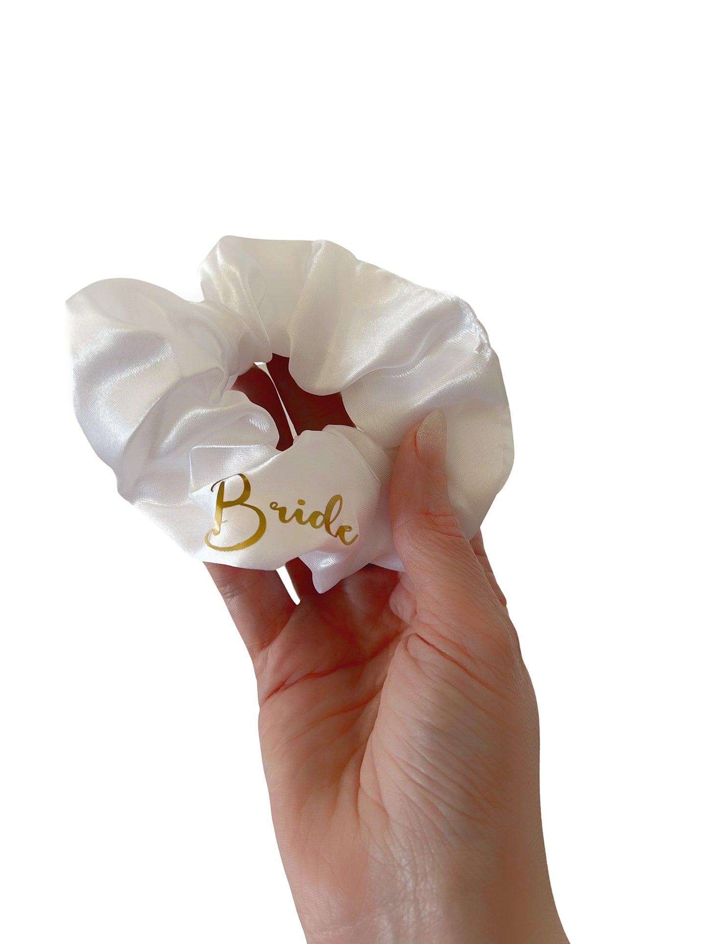 Braut/Bride Satin Scrunchies