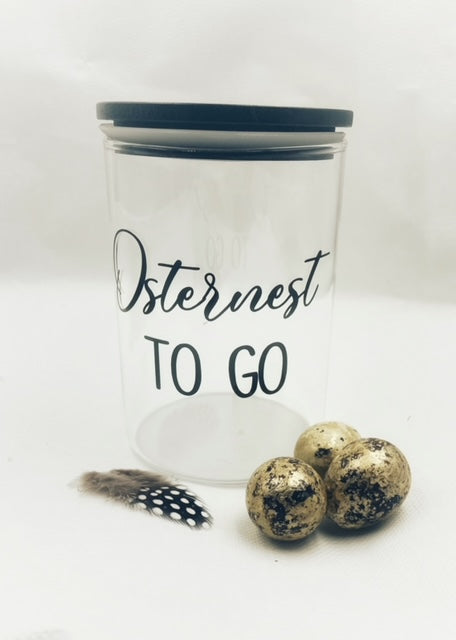 2 Aufkleber Osternest TO GO