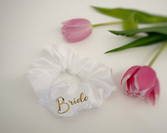 Braut/Bride Satin Scrunchies